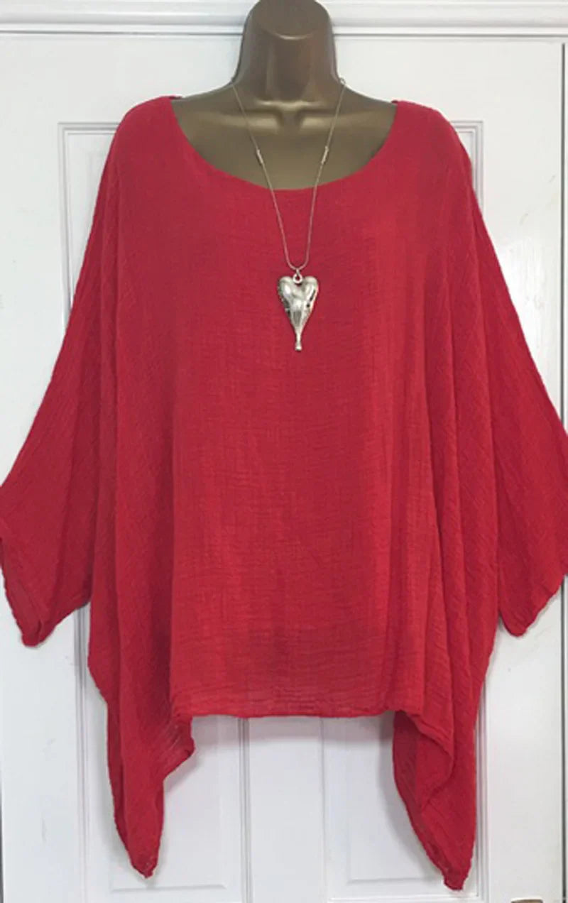Oversize Boheme Bluse med Flagermusærmer | Olsen & Olsen™ - Olsen Official