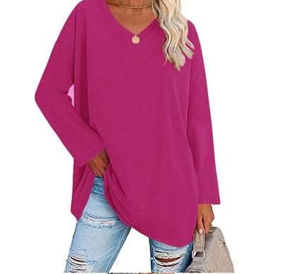Oversized V-Hals Langærmet Trøje | Olsen & Olsen™
