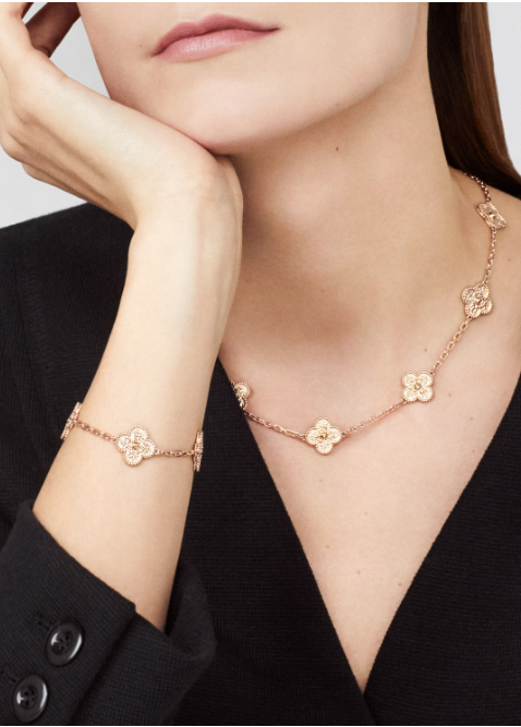 HALSKETTE KLEEBLATT 10 DESIGN | ROSÉGOLD