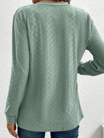 Struktureret Bluse med Knapper | Olsen & Olsen™