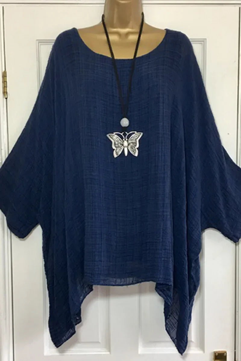 Oversize Boheme Bluse med Flagermusærmer | Olsen & Olsen™ - Olsen Official