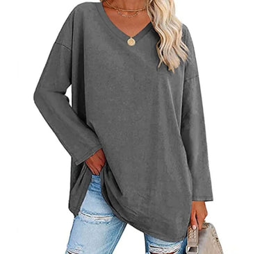 Oversized V-Hals Langærmet Trøje | Olsen & Olsen™