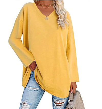 Oversized V-Hals Langærmet Trøje | Olsen & Olsen™
