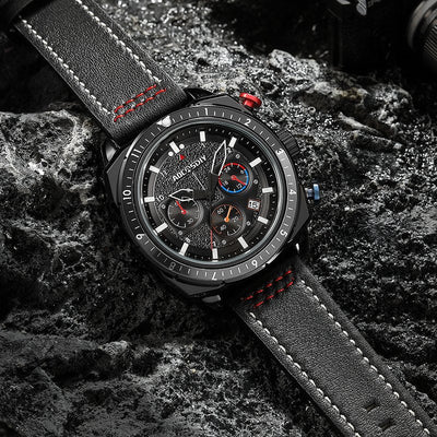 Luksus Chronograph Sport Quartz Ur