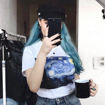 Van Gogh Den Stjernespejlede Nat T-shirt - Olsen Official