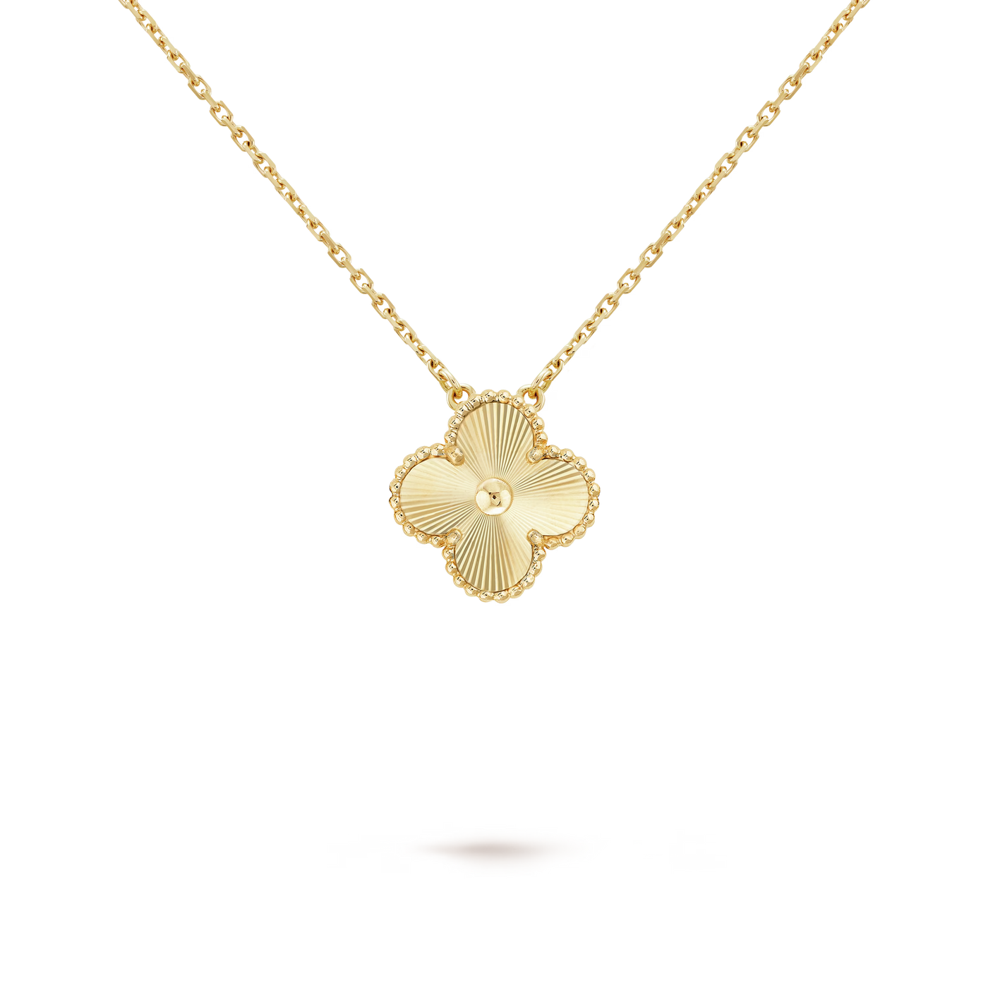KLEEBLATT HALSKETTE | GULD