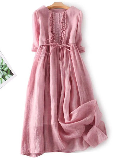 Laureen | Elegantes Leinenkleid - Olsen Official