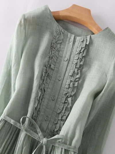 Laureen | Elegantes Leinenkleid - Olsen Official