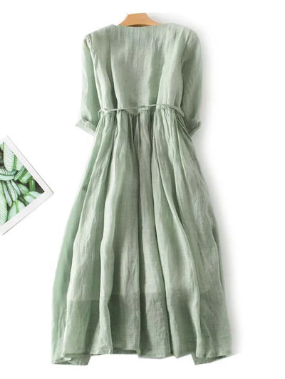 Laureen | Elegantes Leinenkleid - Olsen Official