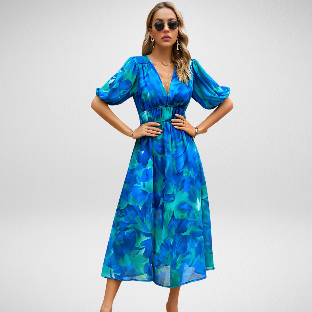 Stella™ | Charmantes Kleid mit V-Ausschnitt