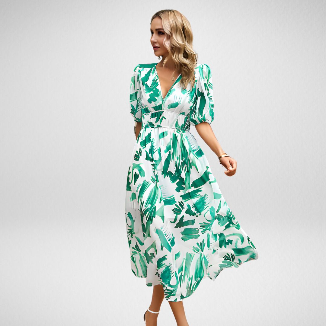 Stella™ | Charmantes Kleid mit V-Ausschnitt