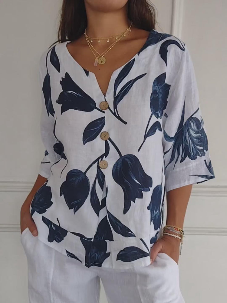 Ellen™ | Blusenshirt mit Blumenmuster - Olsen Official