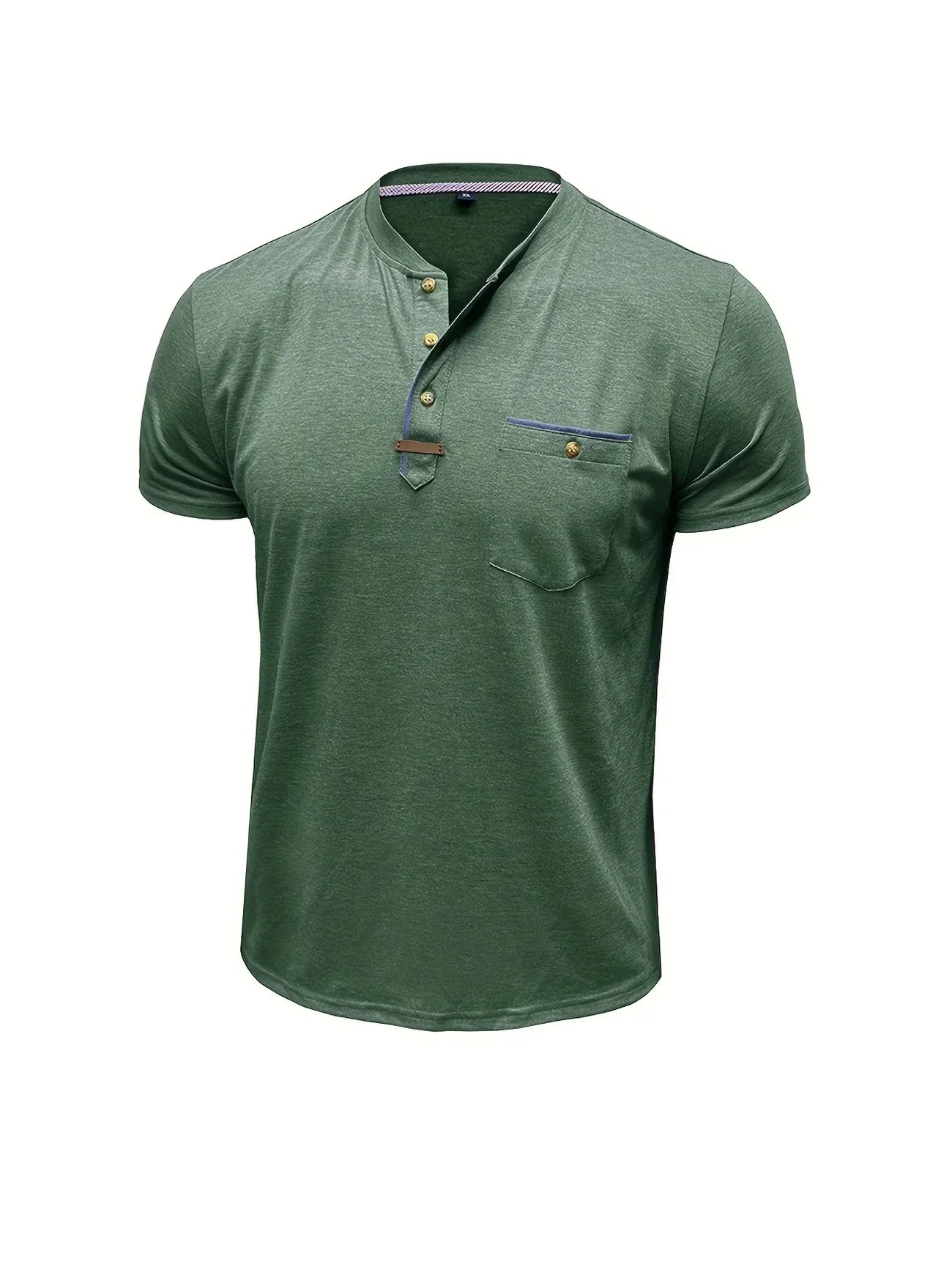 Saxon - Elegant Rund Hals T-shirt Med Lomme