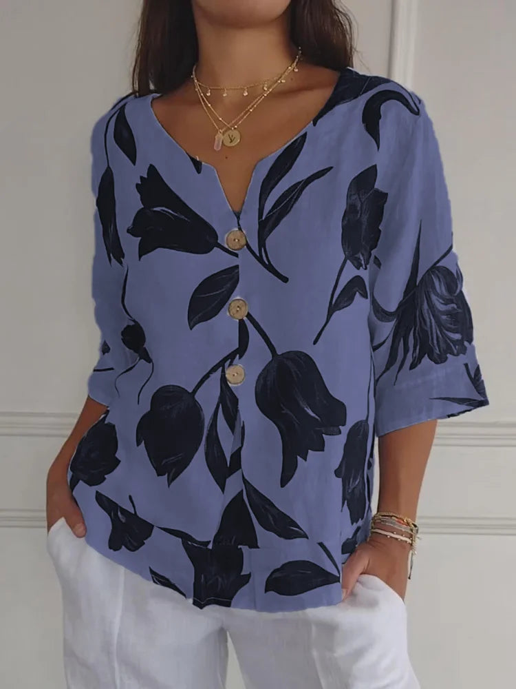 Ellen™ | Blusenshirt mit Blumenmuster - Olsen Official
