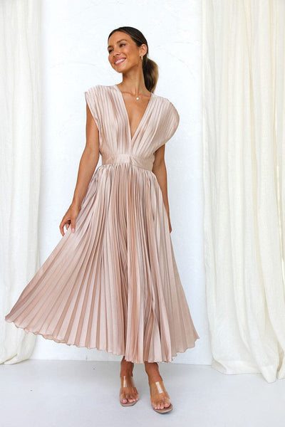 Rosea Elegant Midi Kjole