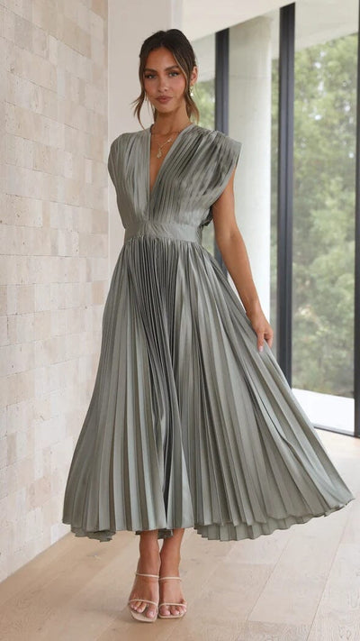Rosea Elegant Midi Kjole