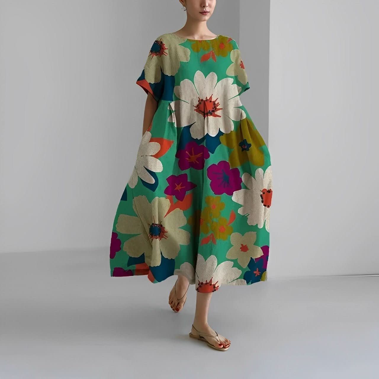 Claire™ | Boheme Kjole med Blomsterprint - Olsen Official