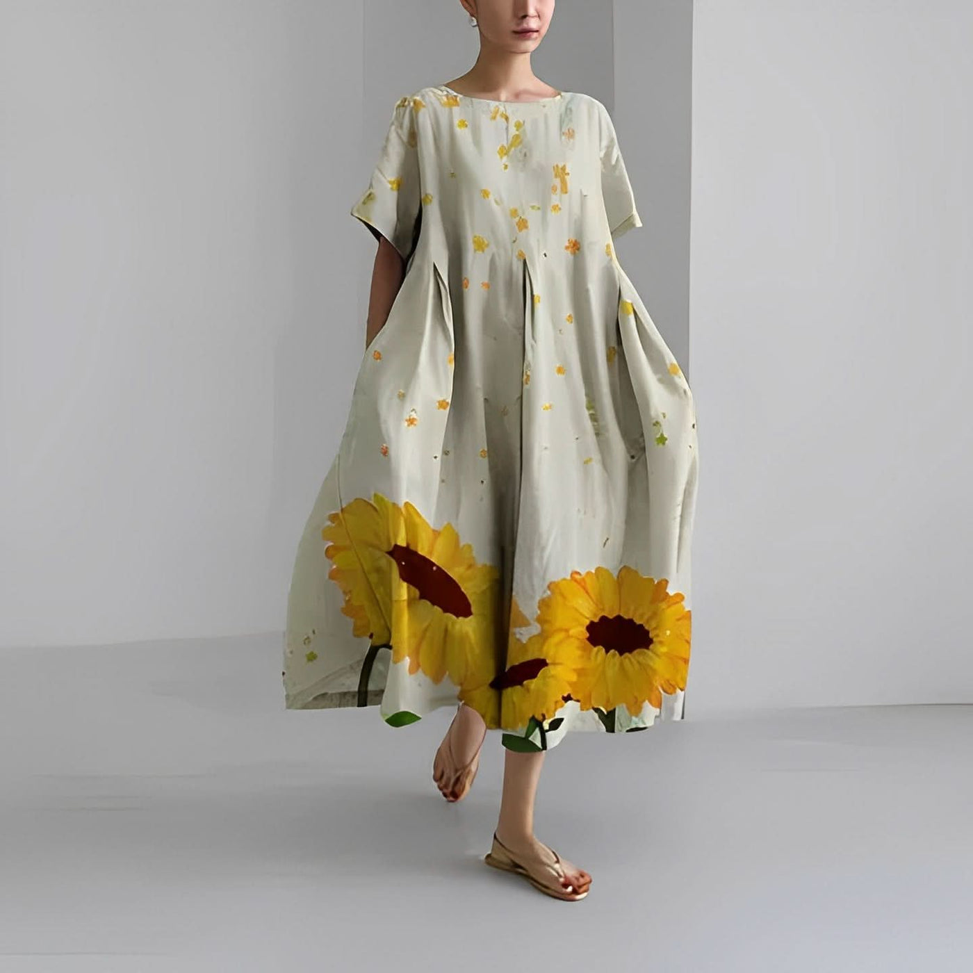 Claire™ | Boheme Kjole med Blomsterprint - Olsen Official