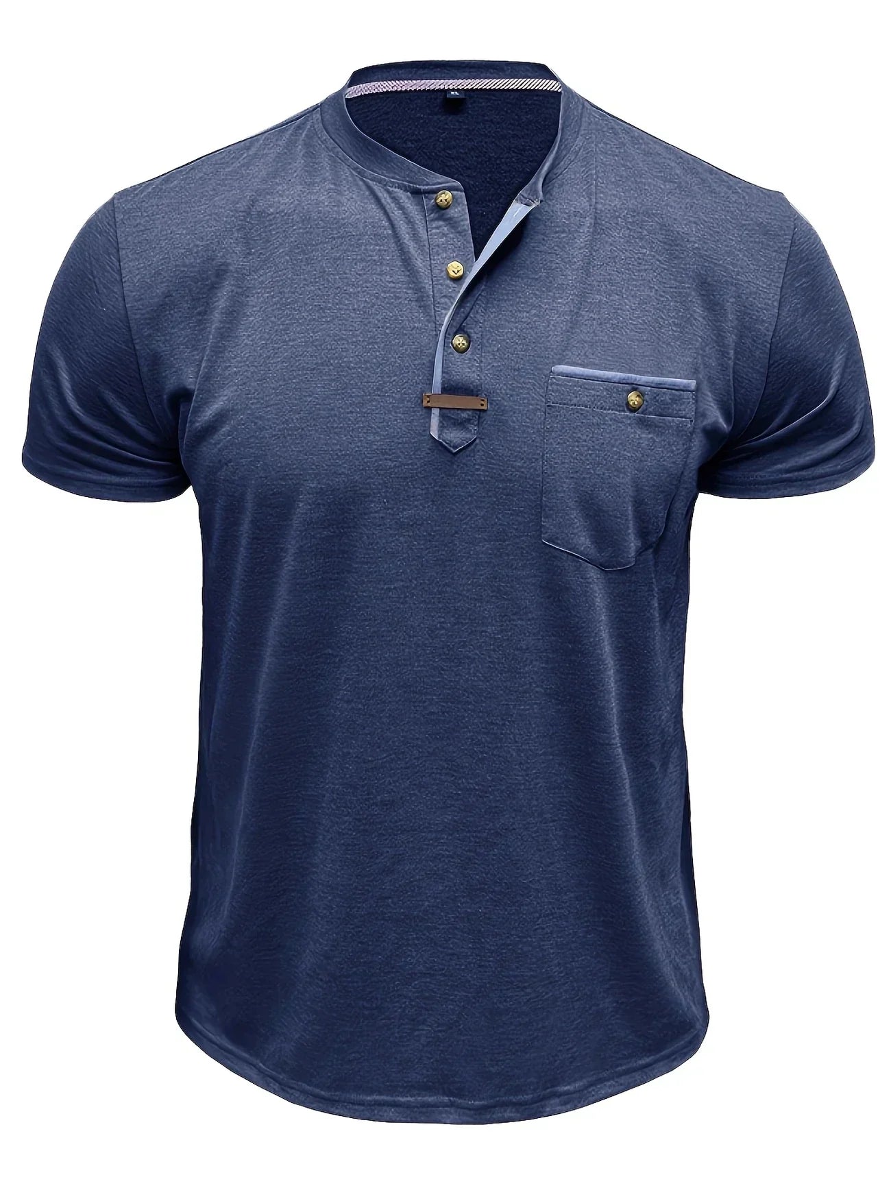 Saxon - Elegant Rund Hals T-shirt Med Lomme