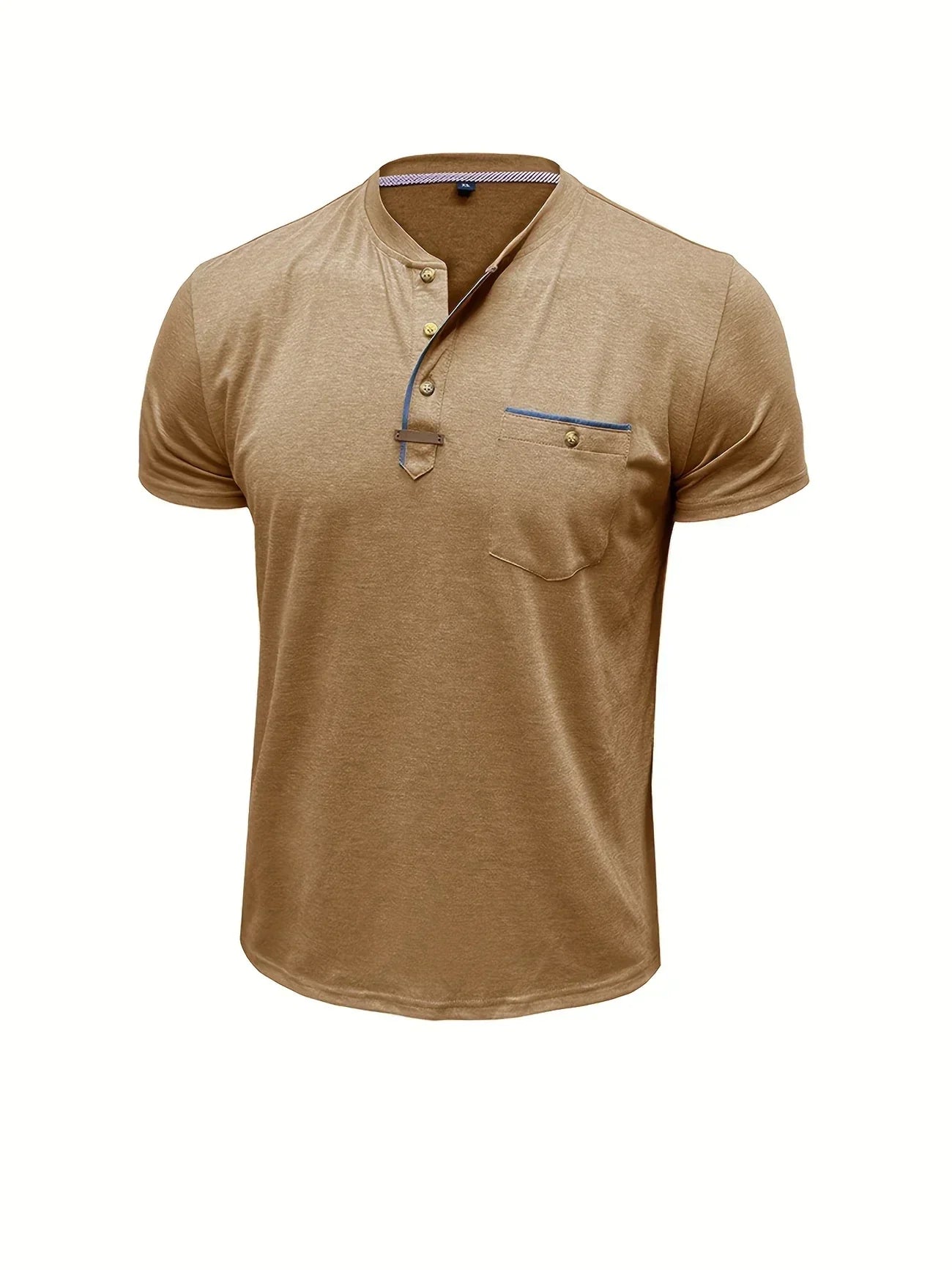 Saxon - Elegant Rund Hals T-shirt Med Lomme