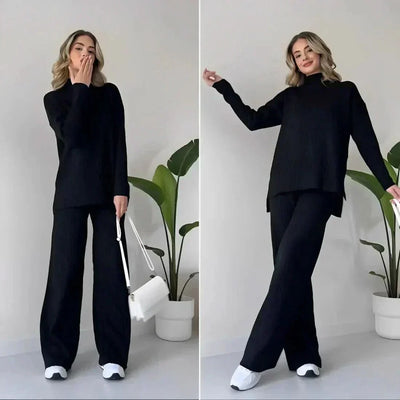 Daisy™ Sæt: Elegant Bluse og Bukser fra Olsen & Olsen™ - Olsen Official