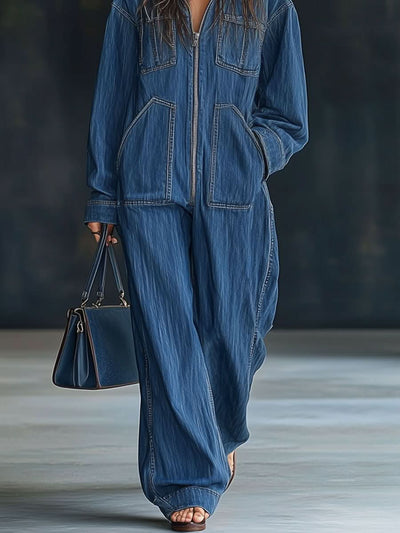Vintage Denim Macacão Denise™ - Olsen Official