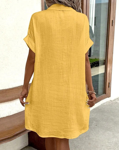 Rosea Effortless kjole med knapper