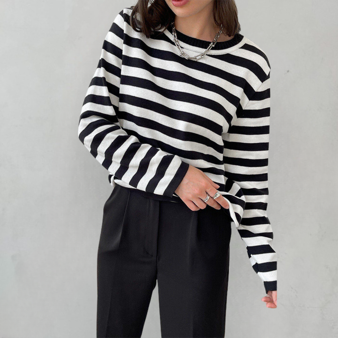 Dagmar™ | Elegantes gestreiftes Damen-T-Shirt - Olsen Official