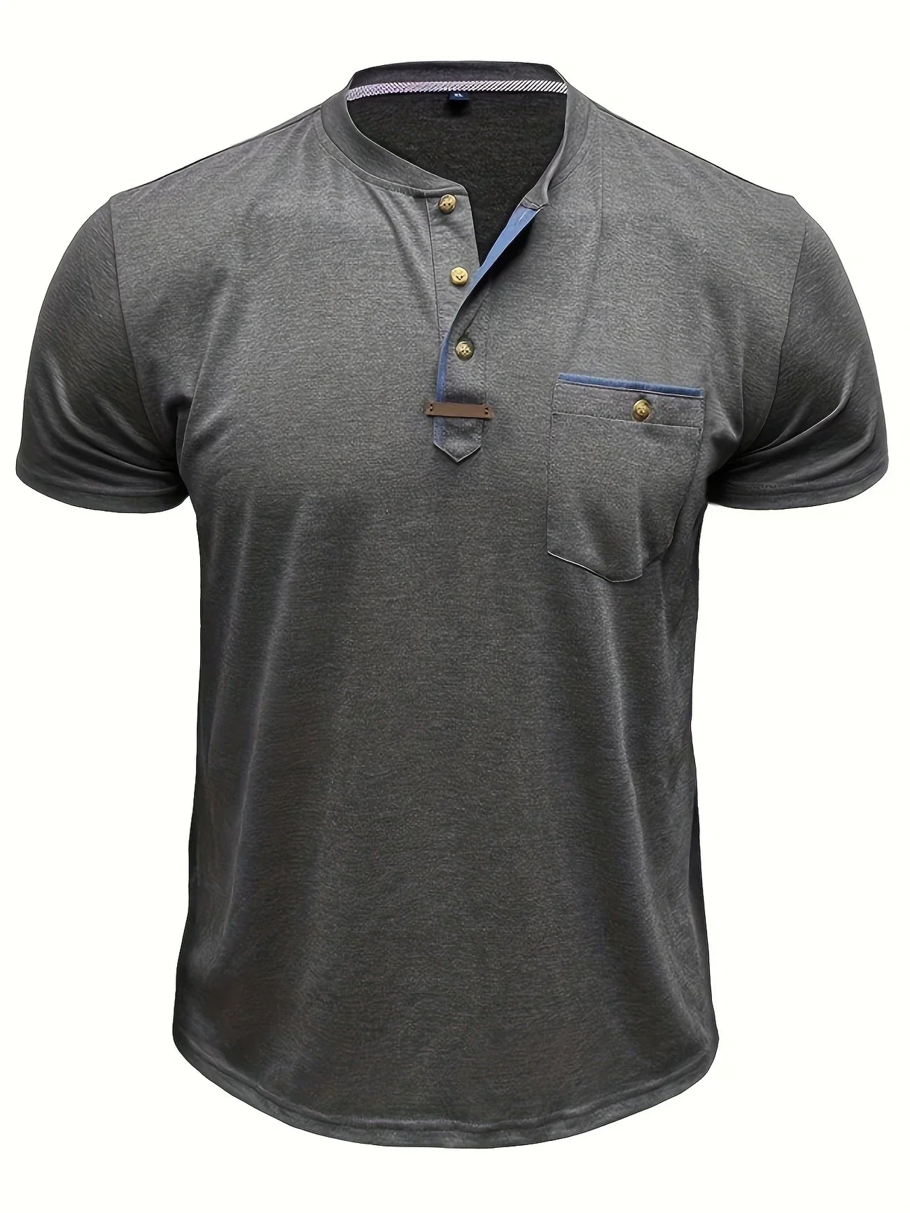 Saxon - Elegant Rund Hals T-shirt Med Lomme