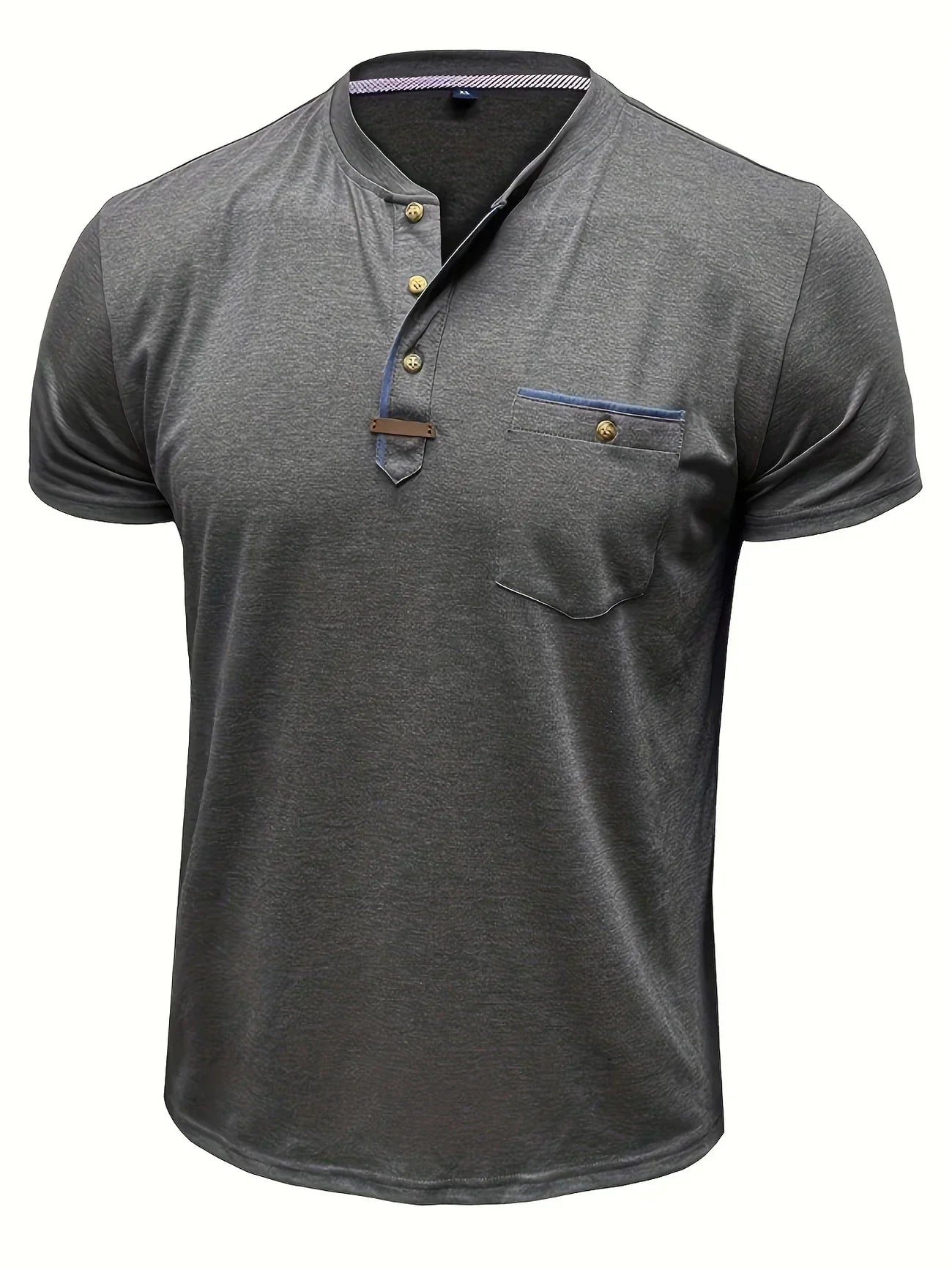 Saxon - Elegant Rund Hals T-shirt Med Lomme