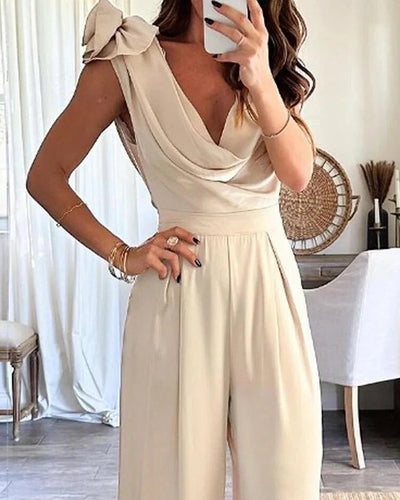Madelyn | Jumpsuit med vandfaldudskæring