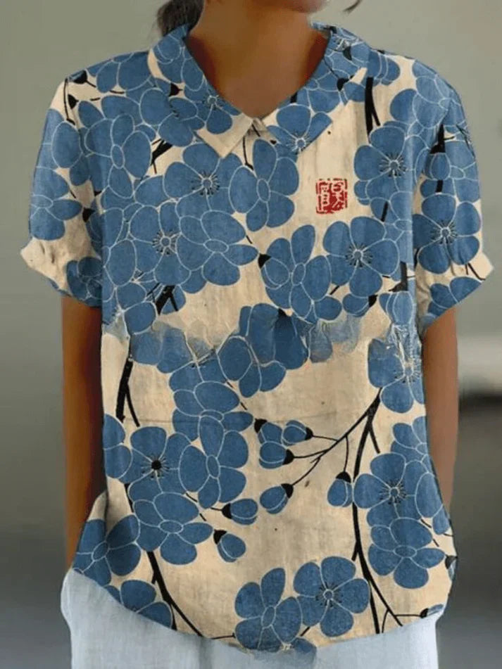 Inga | Stilfuld Casual Blomsterbluse