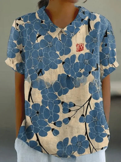 Inga | Stilfuld Casual Blomsterbluse