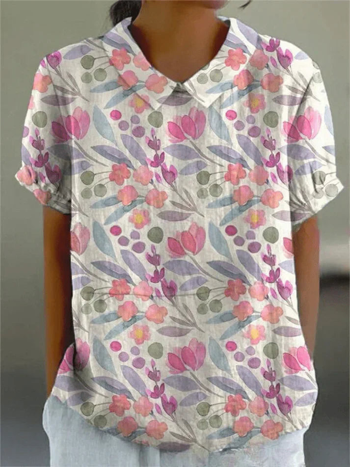 Inga | Stilfuld Casual Blomsterbluse