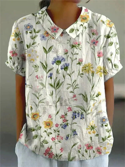 Inga | Stilfuld Casual Blomsterbluse