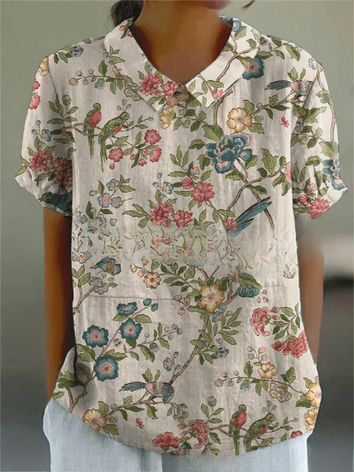 Inga | Stilfuld Casual Blomsterbluse