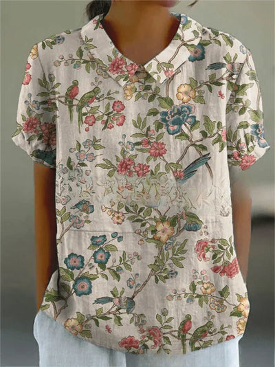 Inga | Stilfuld Casual Blomsterbluse