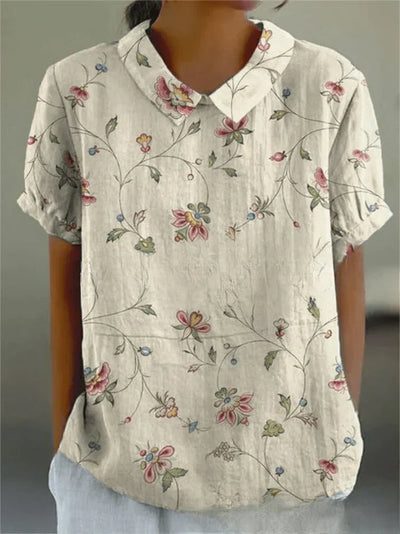 Inga | Stilfuld Casual Blomsterbluse