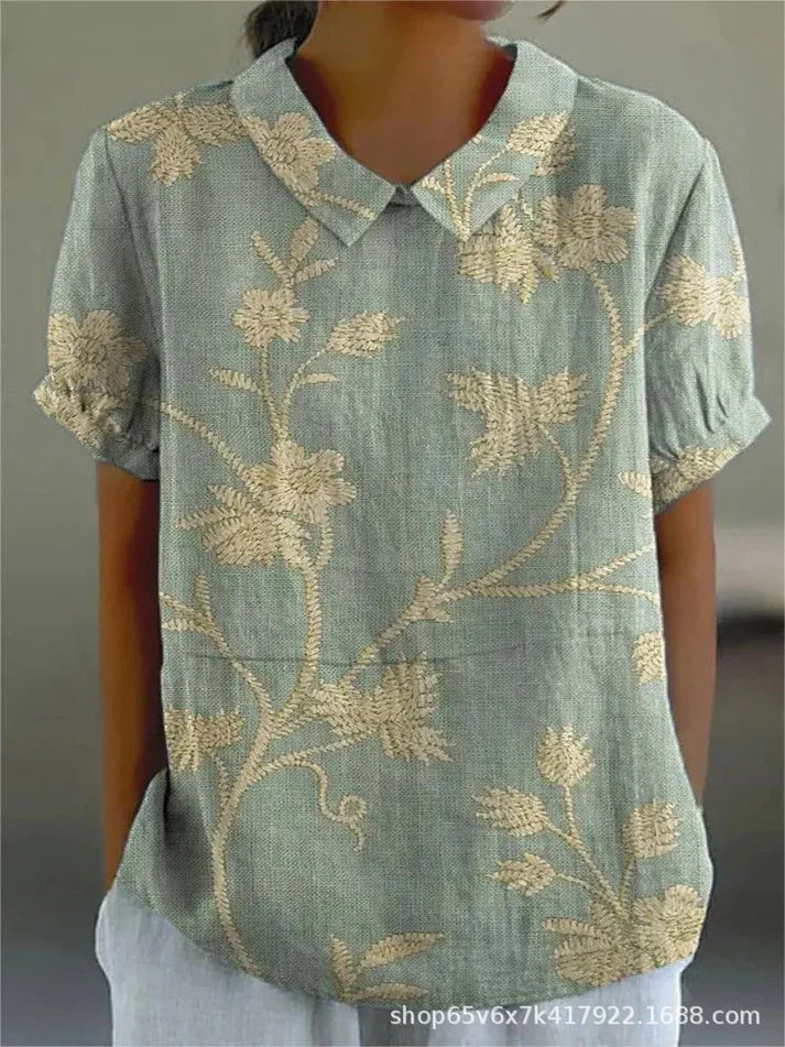 Inga | Stilfuld Casual Blomsterbluse