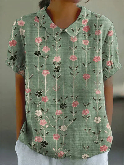 Inga | Stilfuld Casual Blomsterbluse
