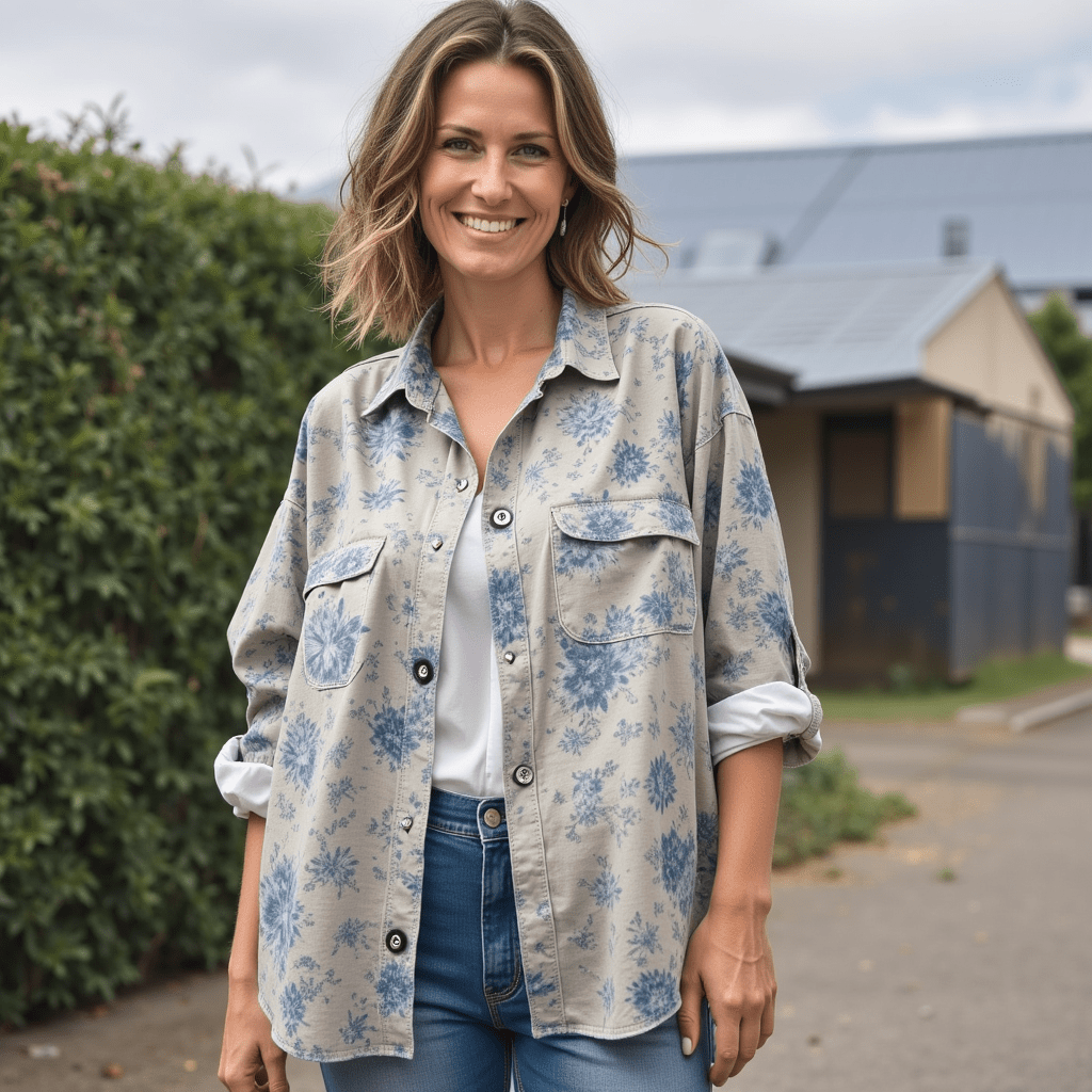 Elegant Blomstret Skjorte til Kvinder Liesa™ | Olsen & Olsen™ - Olsen Official