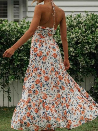 Let sommerkjole maxi Rosea Floral Halter