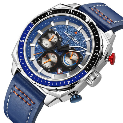 Luksus Chronograph Sport Quartz Ur