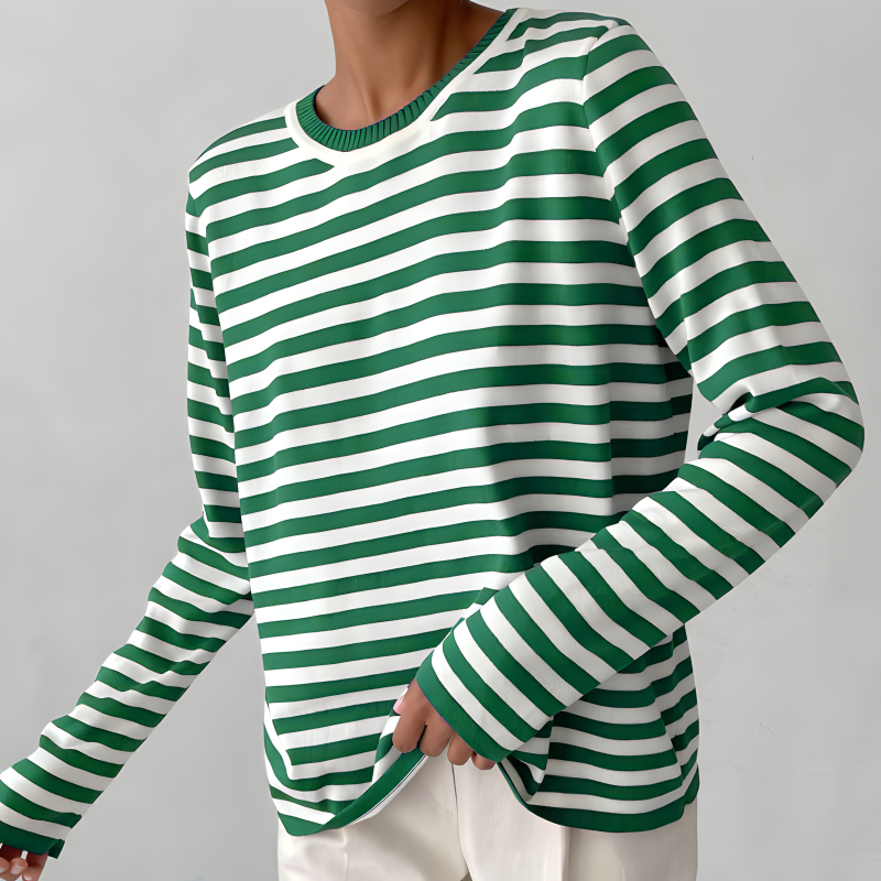 Dagmar™ | Elegantes gestreiftes Damen-T-Shirt - Olsen Official