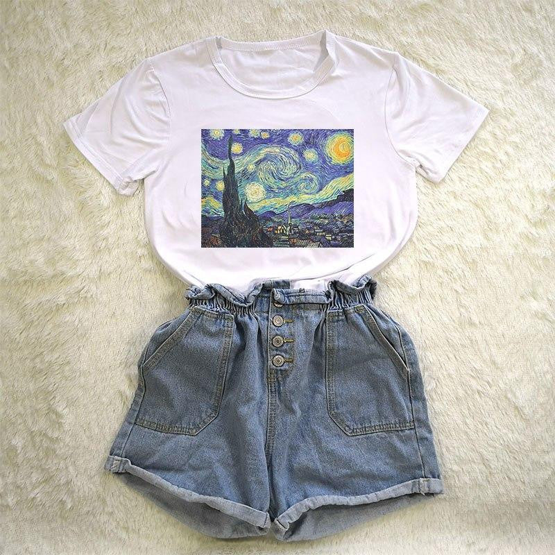 Van Gogh Den Stjernespejlede Nat T-shirt - Olsen Official
