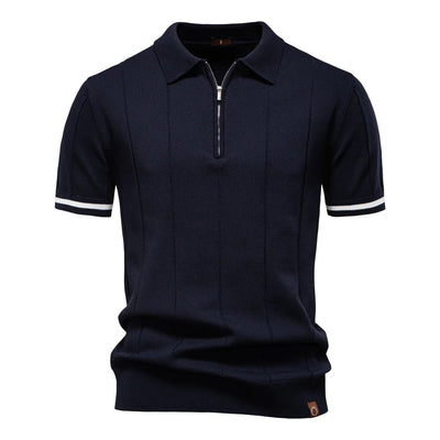 Monza Zip-Knit Polo Skjorte