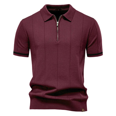 Monza Zip-Knit Polo Skjorte