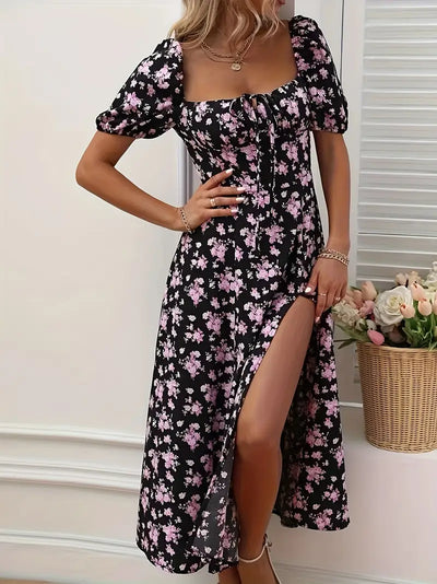 Rosea Feminine Floral Kjole