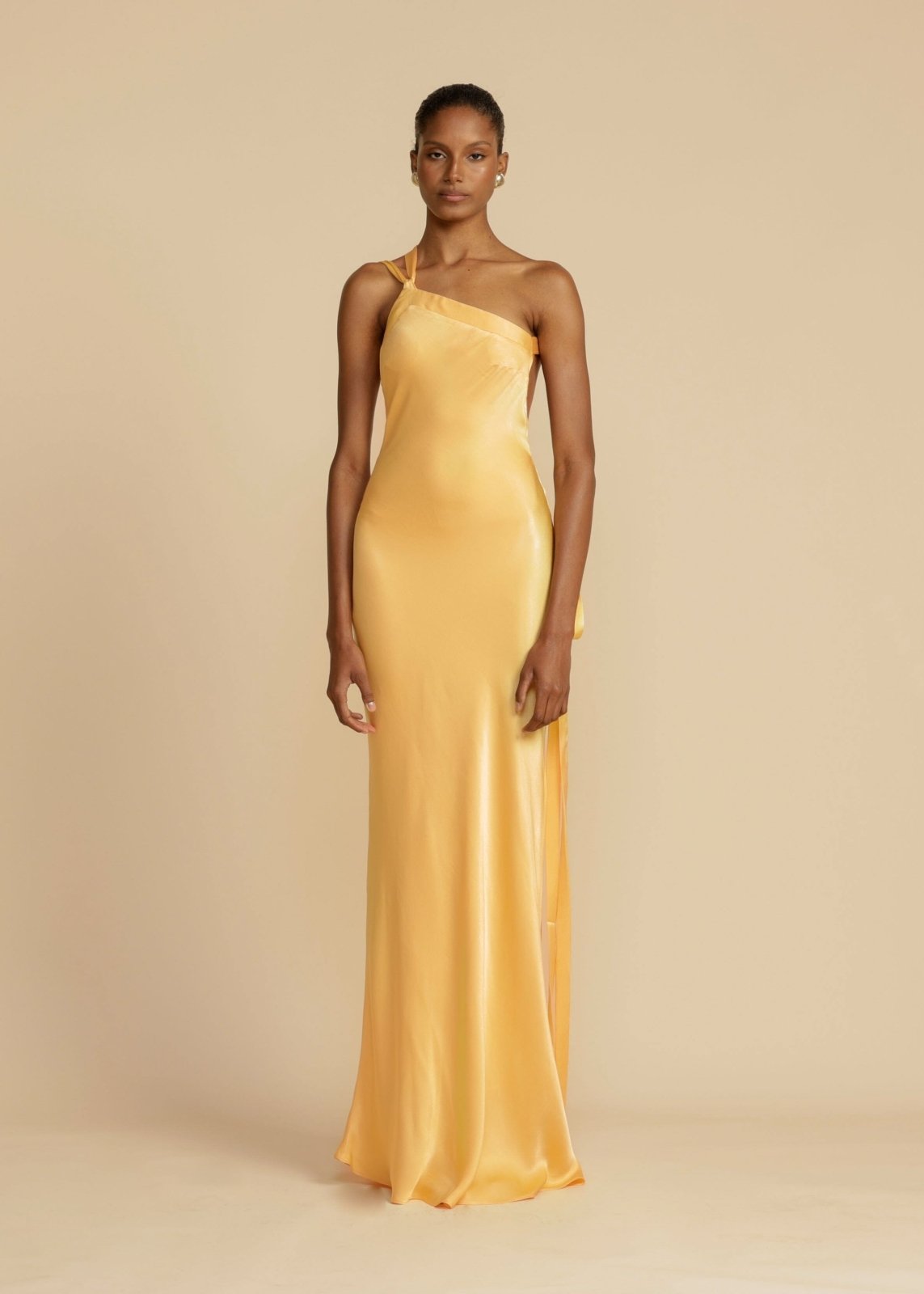 Maxi kjole Rosea Silk med elegante stropper