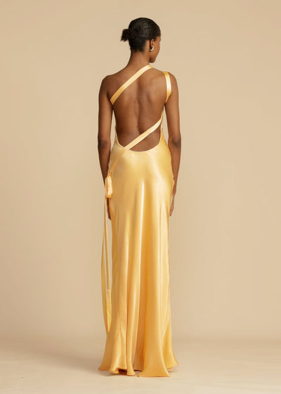 Maxi kjole Rosea Silk med elegante stropper